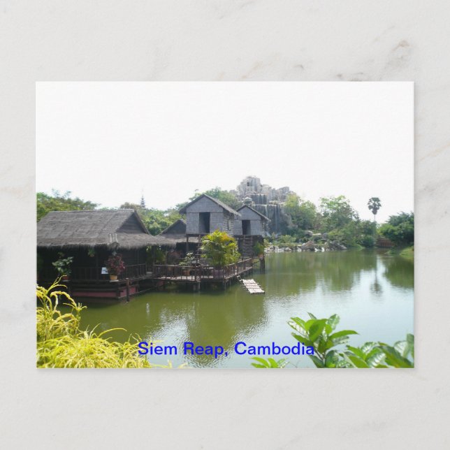 Water house in Siem Reap Postcard (Front)