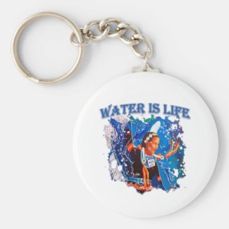 Water is Life - Fancy Shawl Dancer Keychain