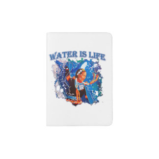 Water is Life - Fancy Shawl Dancer Passport Holder