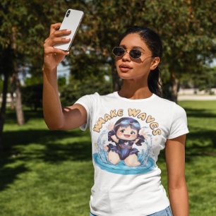 Water Is My Happy Place Pool Girl  T-Shirt