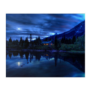 Water Jenny Lake Grand Teton National Park Acrylic Print