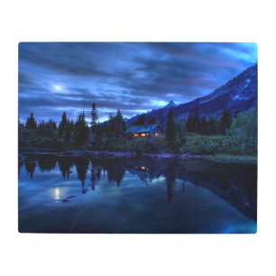 Water Jenny Lake Grand Teton National Park Metal Print