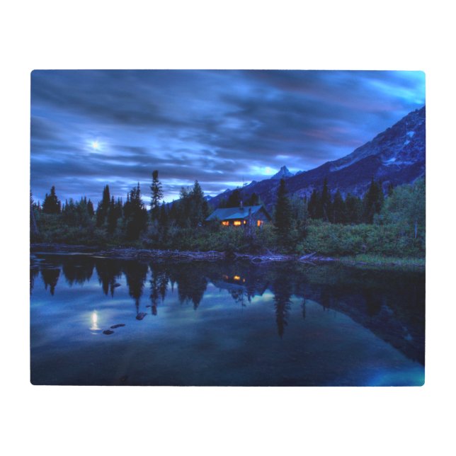 Water | Jenny Lake Grand Teton National Park Metal Print (Front)