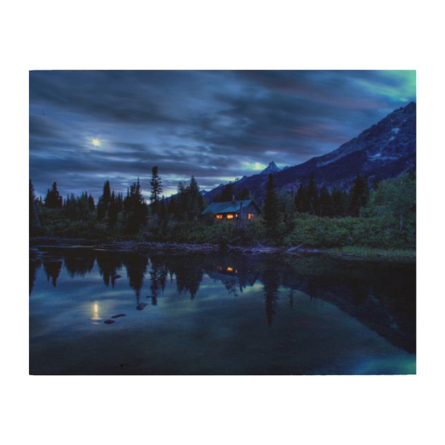 Water | Jenny Lake Grand Teton National Park Wood Wall Art (Front)