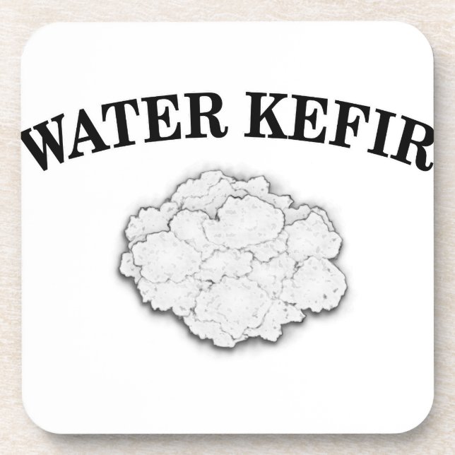 Water Kefir Grains Beverage Coaster (Front)