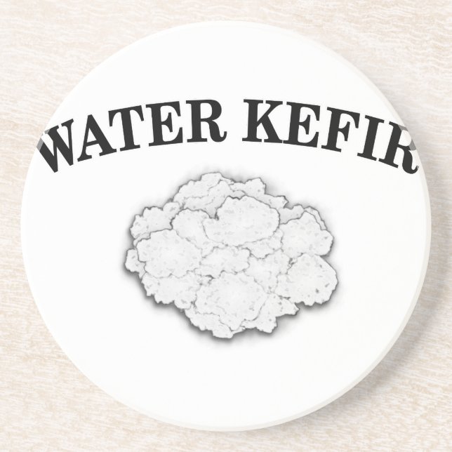 Water Kefir Grains Drink Coaster (Front)