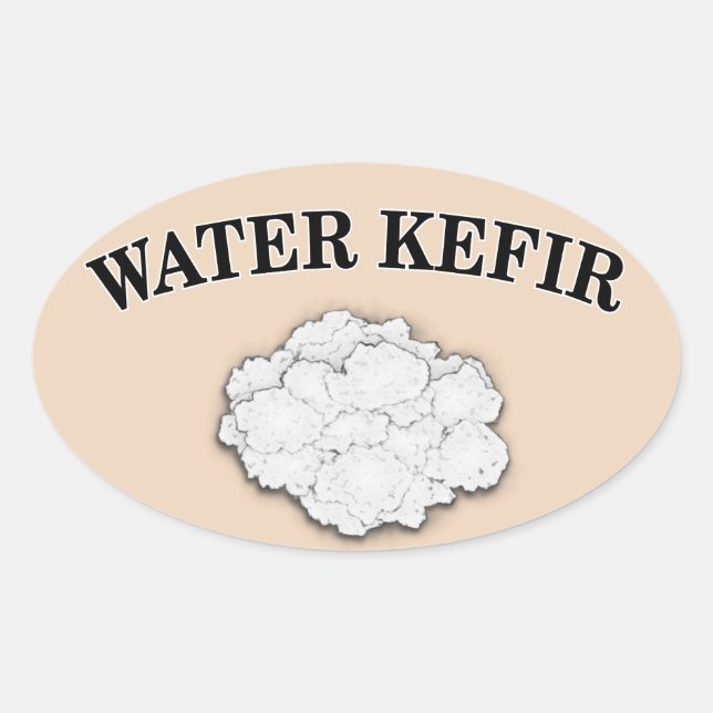 Water Kefir Oval Sticker (Front)