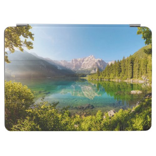 Water  Lago di Fusine Mount Gangart Julian Alps iPad Air Cover