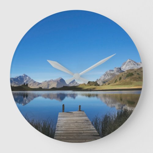 Water  Lai da Vons Switzerland Large Clock