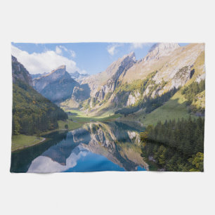Water Lake Alpsee Switzerland Kitchen Towel