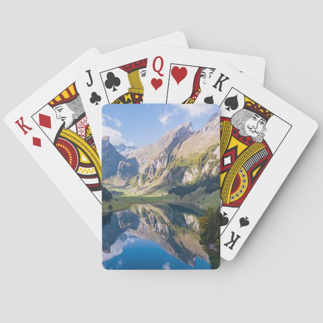 Water | Lake Alpsee Switzerland Poker Cards (Back)