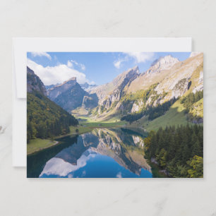 Water Lake Alpsee Switzerland Thank You Card