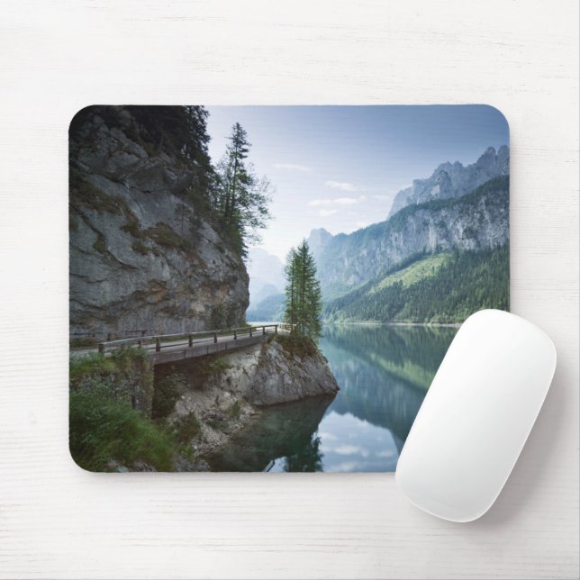 Water | Lake Gosau Salzkammergut Austria Mouse Pad (With Mouse)