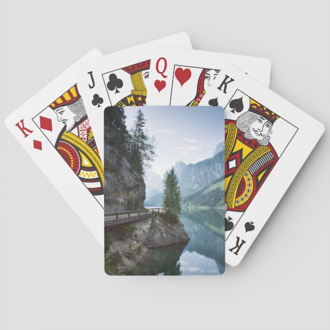 Water | Lake Gosau Salzkammergut Austria Poker Cards (Back)