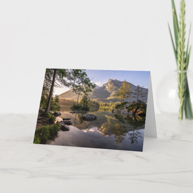 Water | Lake Hintersee Berchtesgaden Germany Card (Front)