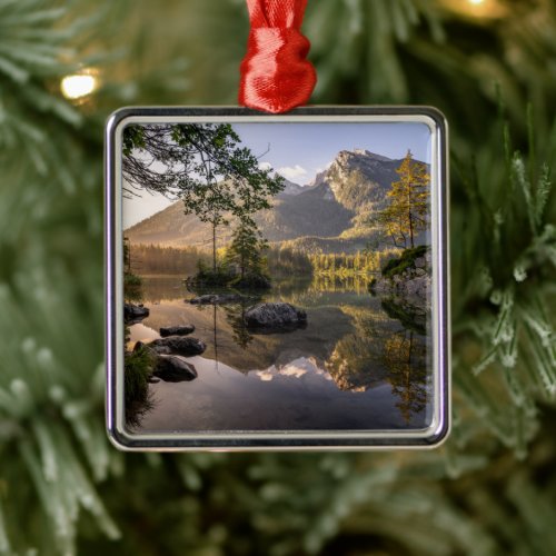 Water  Lake Hintersee Berchtesgaden Germany Metal Ornament