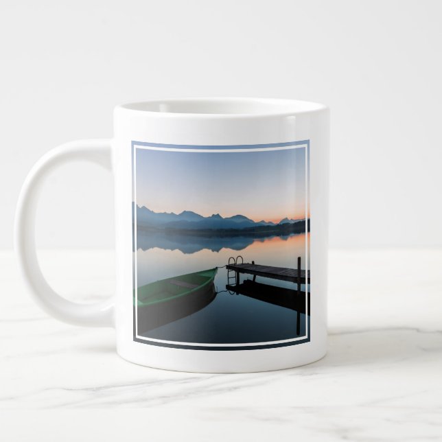 Water | Lake Hopfen Bavarian Alps Germany Giant Coffee Mug (Left)