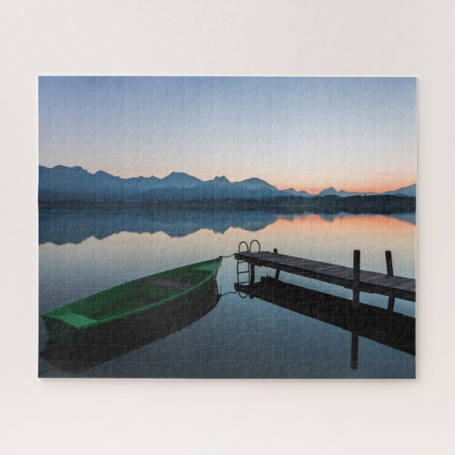Water | Lake Hopfen Bavarian Alps Germany Jigsaw Puzzle (Horizontal)