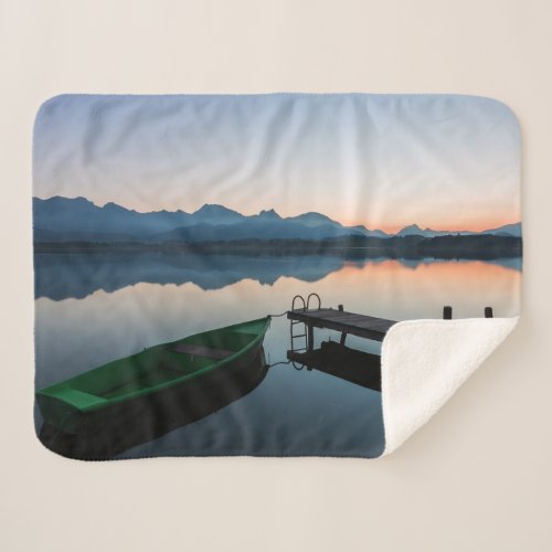 Water  Lake Hopfen Bavarian Alps Germany Sherpa Blanket