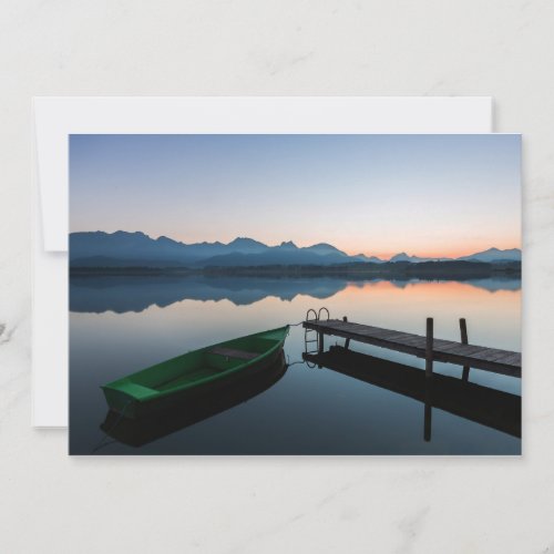 Water  Lake Hopfen Bavarian Alps Germany Thank You Card