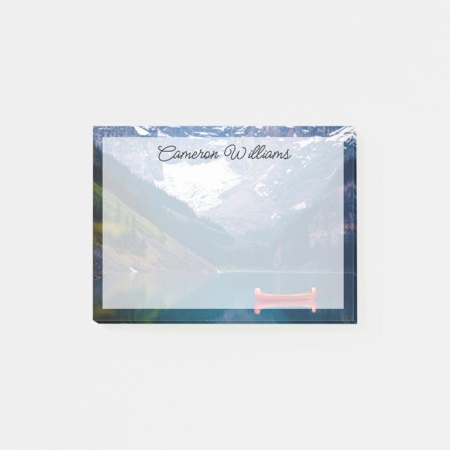 Water | Lake Louise Canadian Rocky Mountains Post-it Notes (Front)