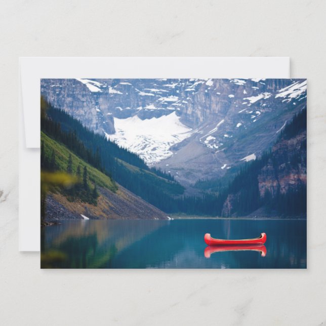 Water | Lake Louise Canadian Rocky Mountains Thank You Card (Front)
