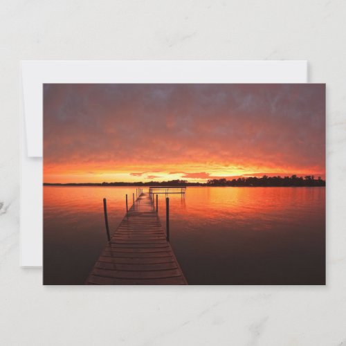 Water  Lake Minnetonka Minnesota Thank You Card