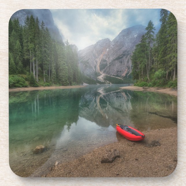 Water | Lake South Tyrol, Italy Beverage Coaster (Front)