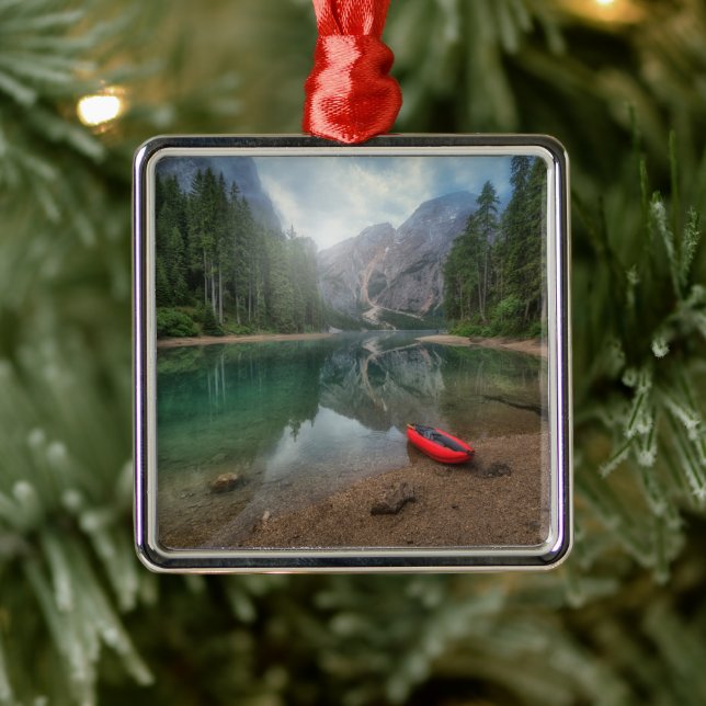 Water | Lake South Tyrol, Italy Metal Ornament (Tree)