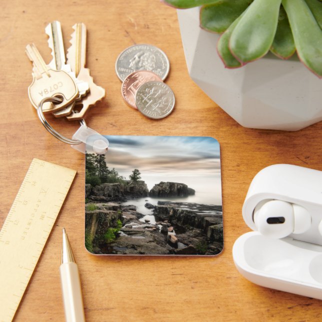 Water | Lake Superior Grand Marais, Minnesota Keychain (Desk)