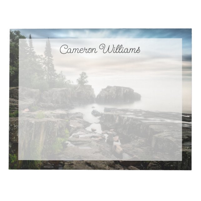 Water | Lake Superior Grand Marais, Minnesota Notepad (Front)