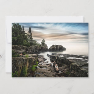 Water Lake Superior Grand Marais, Minnesota Thank You Card