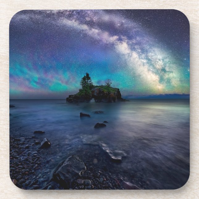 Water | Lake Superior Minnesota Beverage Coaster (Front)