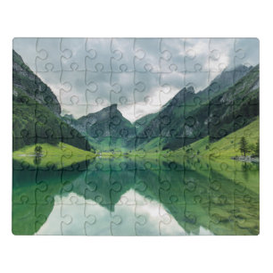 Water Lake Swiss Alps Jigsaw Puzzle