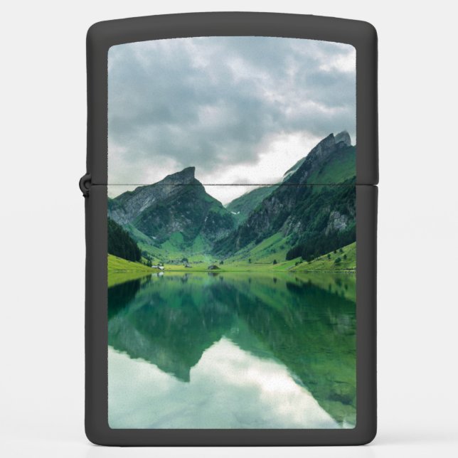 Water | Lake Swiss Alps Zippo Lighter (Front)