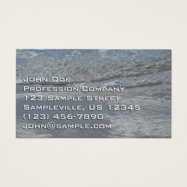 Water Lapping on the Beach Abstract Photography (Front)