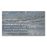 Water Lapping on the Beach Abstract Photography Business Card Magnet