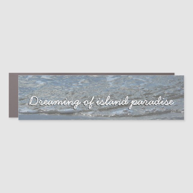 Water Lapping on the Beach Abstract Photography Car Magnet (Front)