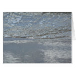 Water Lapping on the Beach Abstract Photography Card