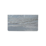 Water Lapping on the Beach Abstract Photography Checkbook Cover