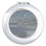 Water Lapping on the Beach Abstract Photography Compact Mirror