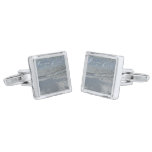 Water Lapping on the Beach Abstract Photography Cufflinks