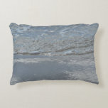 Water Lapping on the Beach Abstract Photography Decorative Pillow