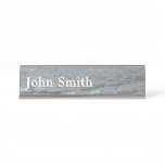 Water Lapping on the Beach Abstract Photography Desk Name Plate