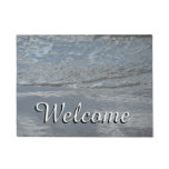Water Lapping on the Beach Abstract Photography Doormat