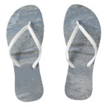 Water Lapping on the Beach Abstract Photography Flip Flops