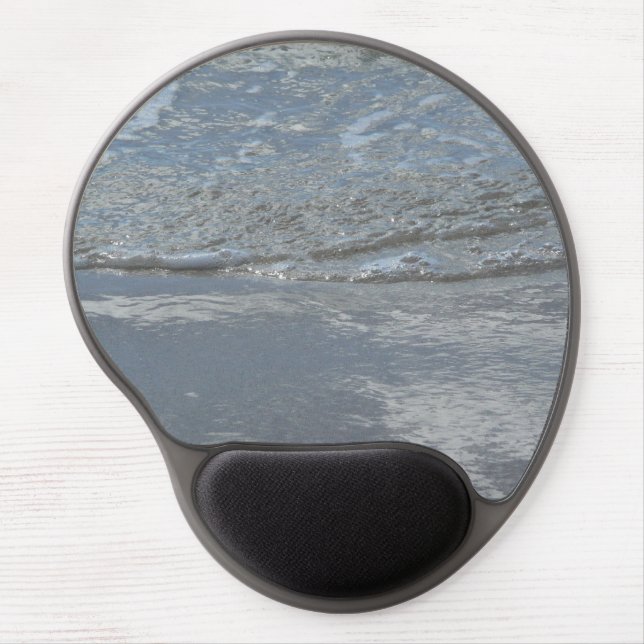Water Lapping on the Beach Abstract Photography Gel Mouse Pad (Front)