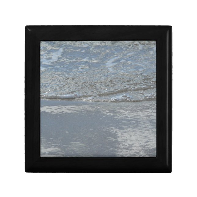 Water Lapping on the Beach Abstract Photography Gift Box (Front)