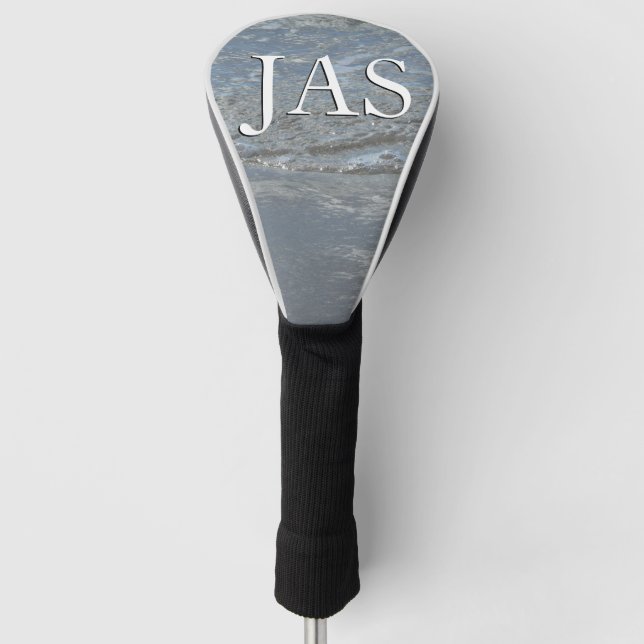 Water Lapping on the Beach Abstract Photography Golf Head Cover (Front)