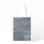 Water Lapping on the Beach Abstract Photography Grocery Bag